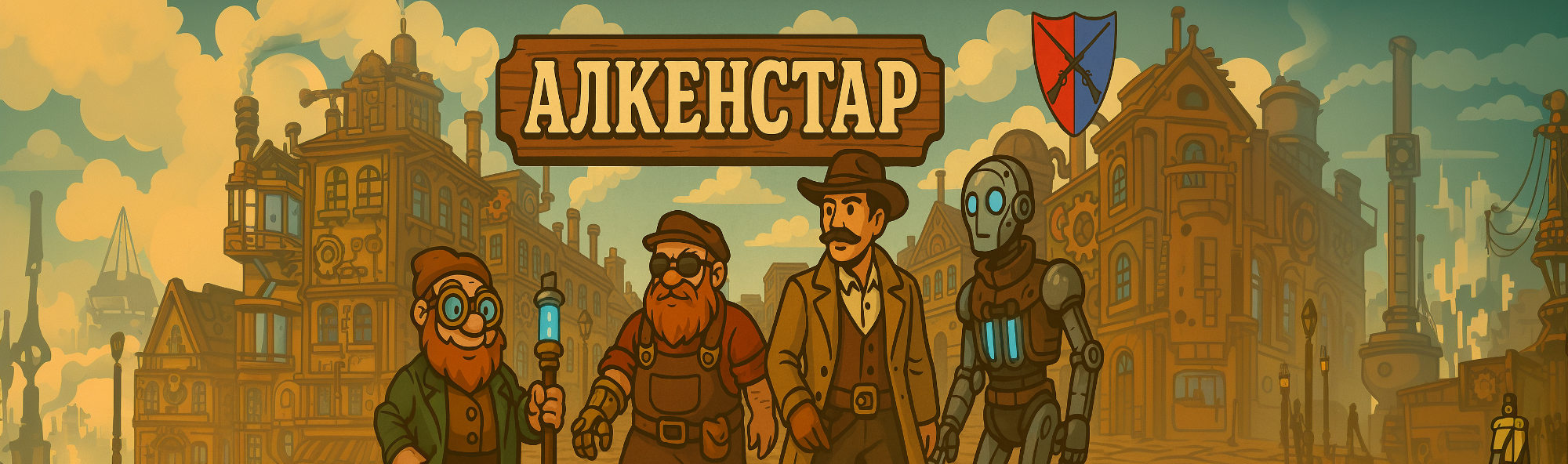 Город Алкенстар в Pathfinder 2e: стим-панк на Диком Западе